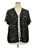 Shein Curve 100% Polyester Black Short Sleeve Blouse Size 18 Plus (3) - photo 1