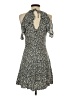 Zara Basic Floral Black Cocktail Dress Size XS - photo 2