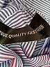 Celmia Collection 100% Cotton Blue 3/4 Sleeve Blouse Size S - photo 5