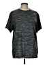 Reebok 100% Polyester Chevron-herringbone Gray Active T-Shirt Size L - photo 1