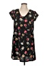 Tucker for Target 100% Polyester Floral Black Casual Dress Size L - photo 1