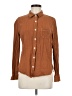 No.6 Store 100% Cotton Houndstooth Brown Long Sleeve Button-Down Shirt Size Med (2) - photo 1