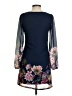 Yumi 100% Polyester Floral Blue Casual Dress Size XS - photo 2