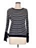 J.Crew Factory Store Stripes Blue Pullover Sweater Size M - photo 1