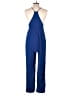 L'Atiste by Amy 100% Polyester Color Block Blue Jumpsuit Size M - photo 2