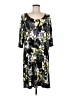 J.Jill Floral Black Casual Dress Size M - photo 1
