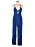 L'Atiste by Amy 100% Polyester Color Block Blue Jumpsuit Size M - photo 1