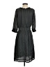 Re:sound 100% Polyester Argyle Black Casual Dress Size 4 - photo 2