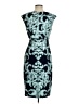 DressBarn Graphic Teal Cocktail Dress Size 4 - photo 2