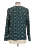 Lands' End Polka Dots Teal Long Sleeve Blouse Size M - photo 2