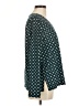 Lands' End Polka Dots Teal Long Sleeve Blouse Size M - photo 4