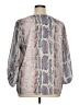 Bibi Silver 3/4 Sleeve Blouse Size XL - photo 2
