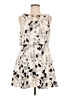 Assorted Brands Print Ivory Cocktail Dress One size - photo 1