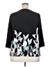 Dana Buchman Black 3/4 Sleeve Top Size XXL - photo 2