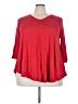 Green Envelope Red 3/4 Sleeve Blouse Size 3X - photo 1