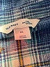 Old Navy 100% Cotton Plaid Blue 3/4 Sleeve Button-Down Shirt Size XL - photo 7