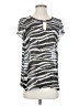 Madison Gray Black Short Sleeve Top Size S - photo 1