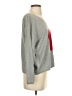 Six/Fifty 100% Cotton Hearts Gray Pullover Sweater Size S - photo 4