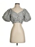 Sancia 100% Rayon Silver Short Sleeve Blouse Size XS - photo 1
