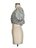 Sancia 100% Rayon Silver Short Sleeve Blouse Size XS - photo 5