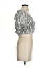 Sancia 100% Rayon Silver Short Sleeve Blouse Size XS - photo 4