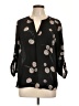 Daniel Rainn 100% Polyester Black 3/4 Sleeve Blouse Size L (petite) - photo 1