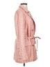 Free People Checkered-gingham Pink Blazer Size S - photo 4