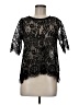 Unbranded Black 3/4 Sleeve Top Size M (estimated) - photo 1
