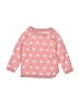 H&M 100% Cotton Hearts Pink Pullover Sweater 3-6 MO / 6 MO - photo 1