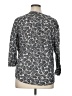 H&M 100% Polyester Gray 3/4 Sleeve Blouse Size XL - photo 2