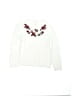Carter's 100% Cotton Floral White Pullover Sweater Size 8 - photo 1