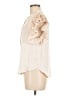 Reset 100% Polyester Ivory Short Sleeve Blouse Size M - photo 5