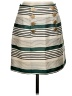 Hutch Stripes Teal Casual Skirt Size 2 - photo 1