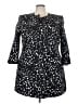 Kasper Animal Print Black Coat Size 24W - photo 1