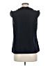 Tahari 100% Polyester Blue Black Sleeveless Blouse Size M - photo 2