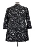 Kasper Animal Print Black Coat Size 24W - photo 2