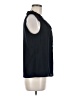 Tahari 100% Polyester Blue Black Sleeveless Blouse Size M - photo 4