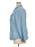 Bravissimo 100% Lyocell Blue Long Sleeve Button-Down Shirt Size 18 - photo 5