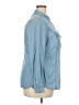 Bravissimo 100% Lyocell Blue Long Sleeve Button-Down Shirt Size 18 - photo 4