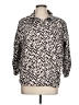 BonWorth Animal Print Silver 3/4 Sleeve Blouse Size L - photo 1