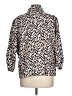 BonWorth Animal Print Silver 3/4 Sleeve Blouse Size L - photo 2