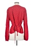 MLB 100% Viscose Polka Dots Red Long Sleeve Blouse Size S (estimated) - photo 2