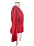 MLB 100% Viscose Polka Dots Red Long Sleeve Blouse Size S (estimated) - photo 4