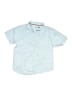 Assorted Brands Solid Blue Short Sleeve Button-Down Shirt Size 10 - photo 1