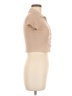Faded Rose Tan Short Sleeve Blouse Size M - photo 4