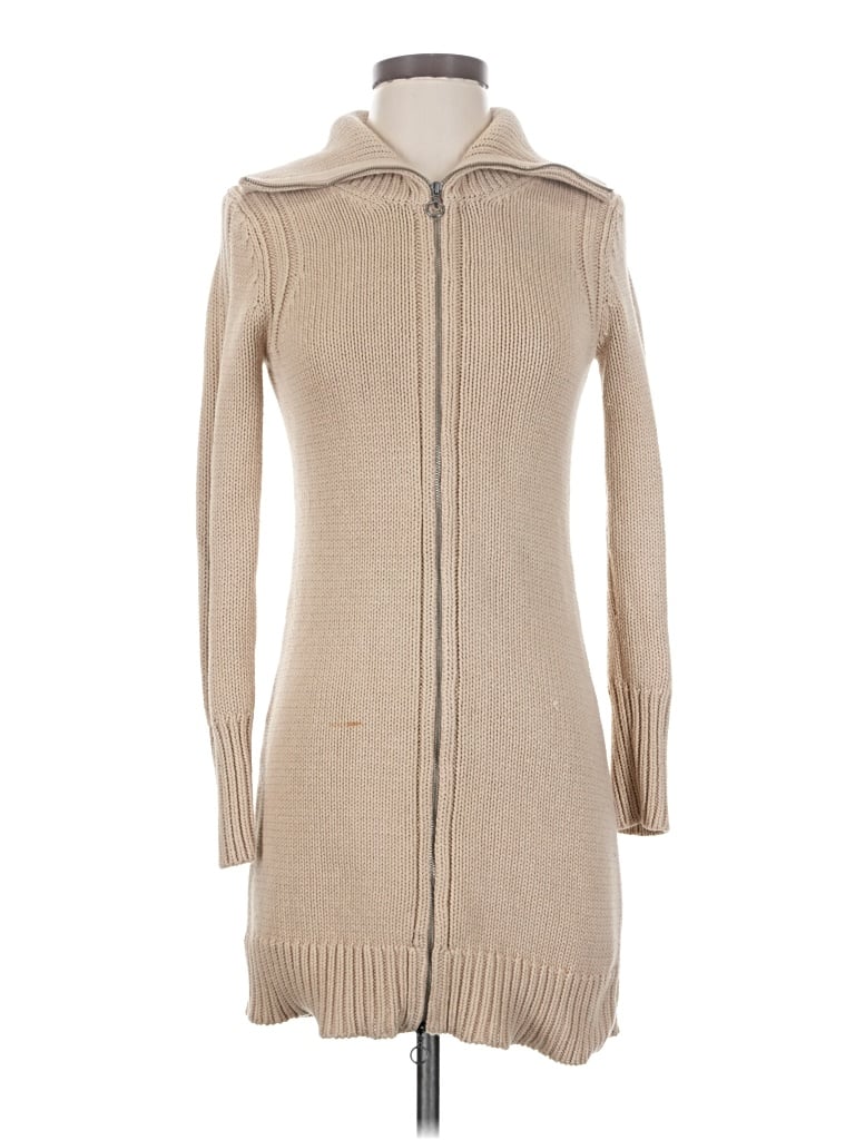 Pre-owned Moda International Coat In Tan