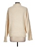 Zesica 100% Acrylic Solid Ivory Turtleneck Sweater Size L - photo 2