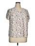 Fun2Fun Ivory Short Sleeve Henley Size 1X - photo 1