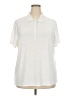 Weekends by Chico's Ivory Short Sleeve Polo Size XXL (4) - photo 1