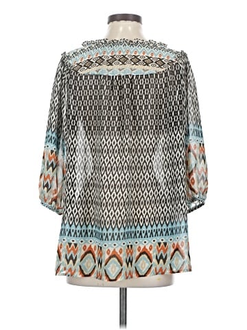 Mystree 3/4 Sleeve Blouse (view 2)